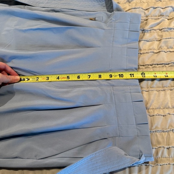 Athleta Skyline Pant II in Blue Star Paperbag Tie Waist Bow High Rise 0 530640 - Picture 10 of 11